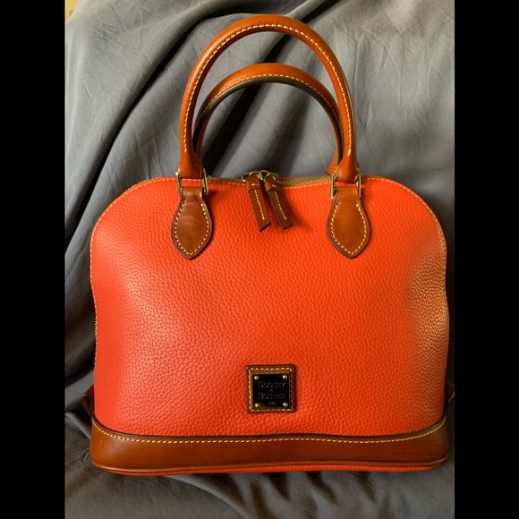 Dooney & Bourke Handbags - Dooney & Bourke pebbled leather zip zip satchel